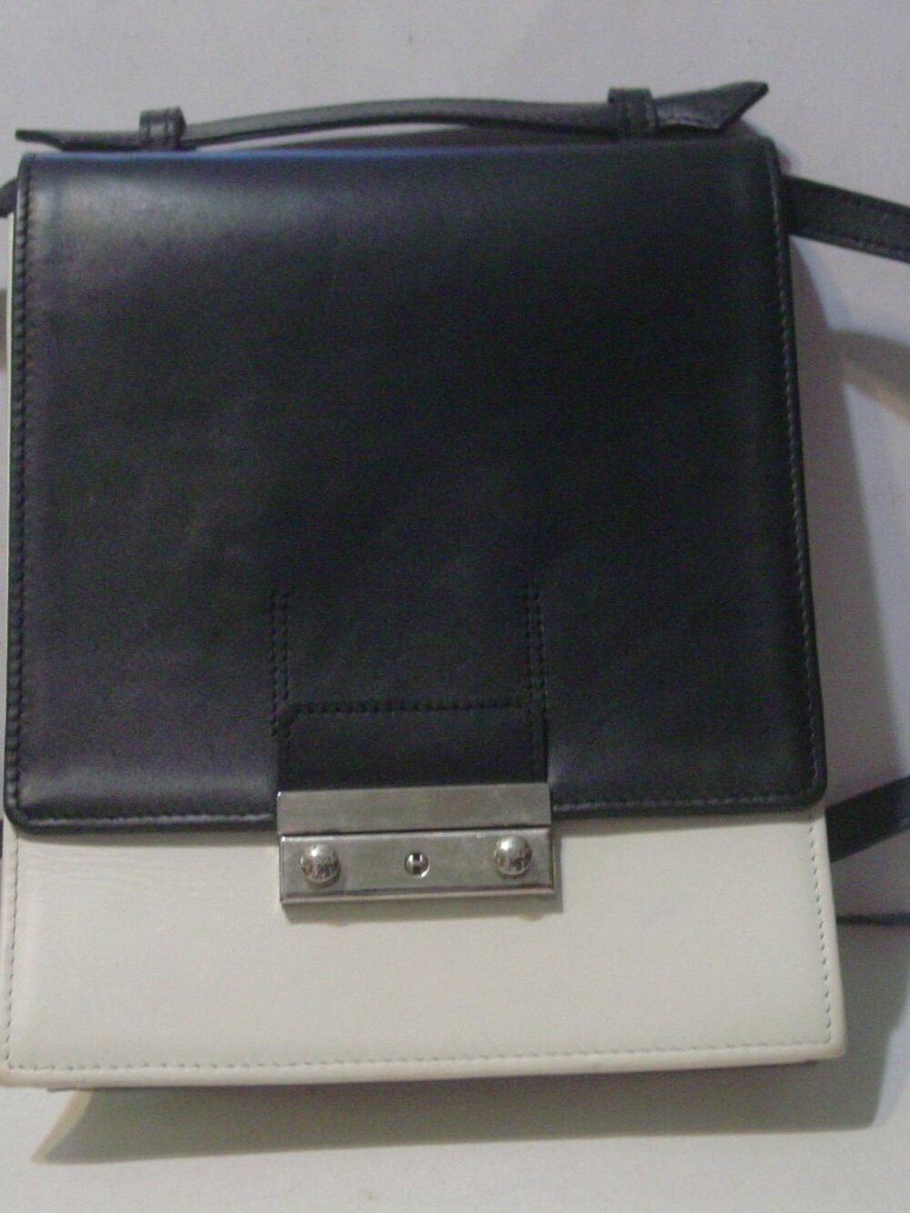 Joanna Maxham Crossbody Purse Black & White